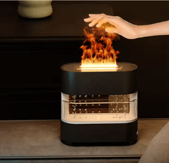 Color Changing LED Fire Effect Essential Oil Diffuser & Humidifier