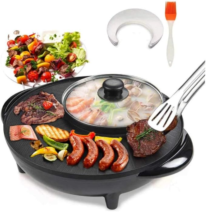 2-in-1 BBQ Grill & Electric Baking Pan