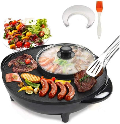 2-in-1 BBQ Grill & Electric Baking Pan