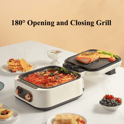 3-in-1 Electric BBQ Grill & Hot Pot