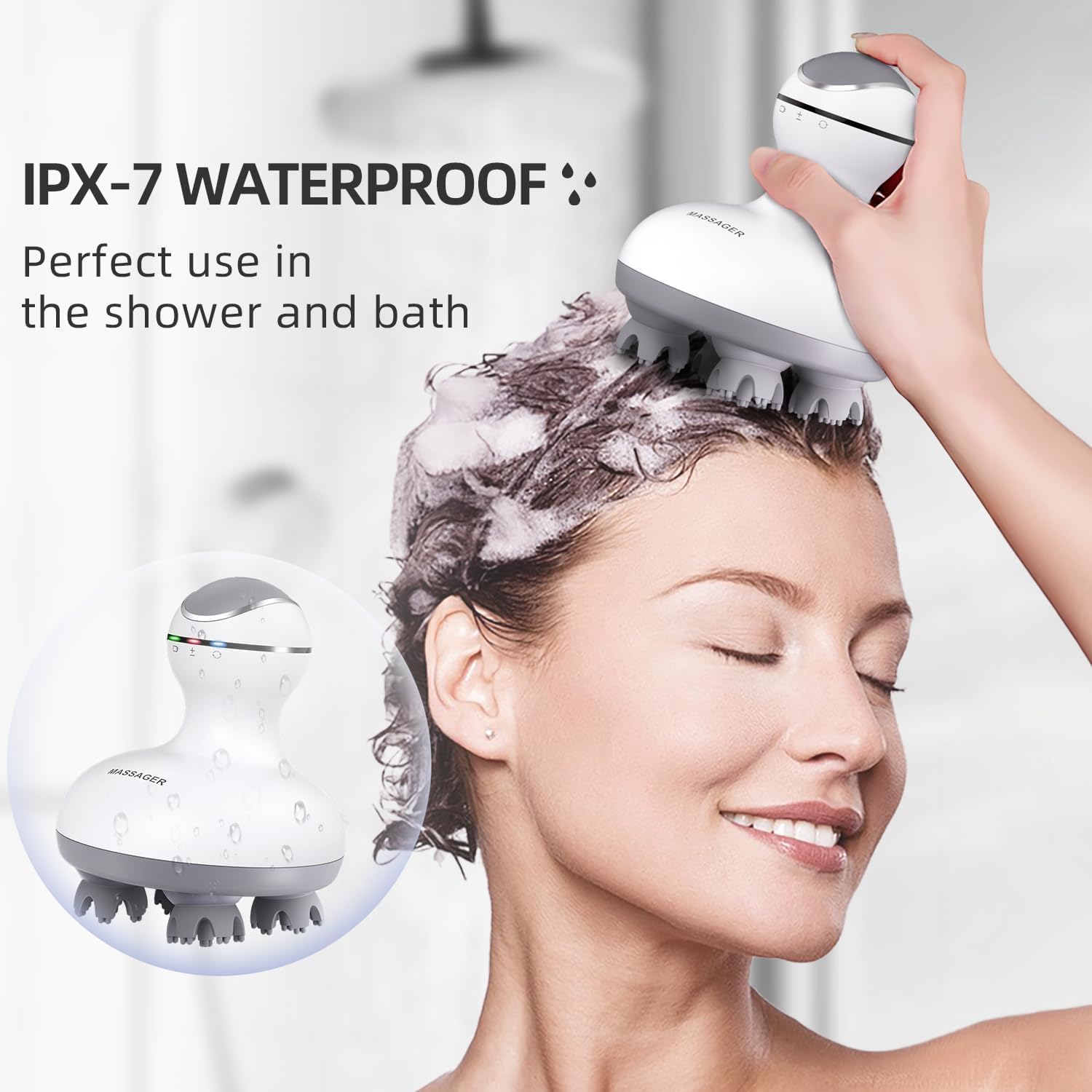 Electric Scalp Massager – Head & Body Massage Device SADILUX