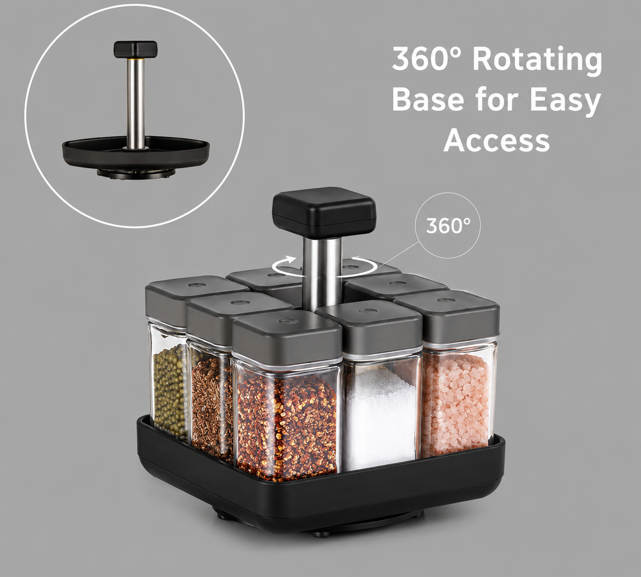 Revolving Spice Rack 360° Rotating