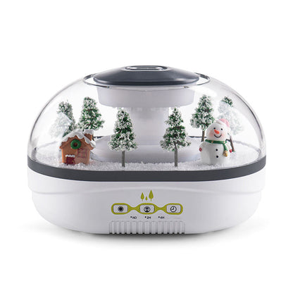 Snow Globe Aroma Diffuser Snowman & Pine Tree Landscape Humidifier