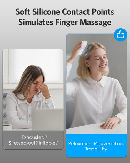 Smart Electric Scalp Head Massager with Replaceable Heads
