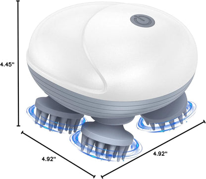 Smart Electric Scalp Head Massager with Replaceable Heads
