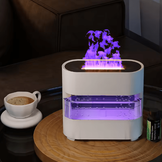 Color Changing LED Fire Effect Essential Oil Diffuser & Humidifier