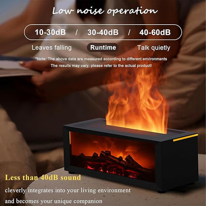 Flame Aroma Diffuser Ultrasonic Essential Oil Diffuser with Realistic LED