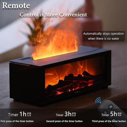 Flame Aroma Diffuser Ultrasonic Essential Oil Diffuser with Realistic LED