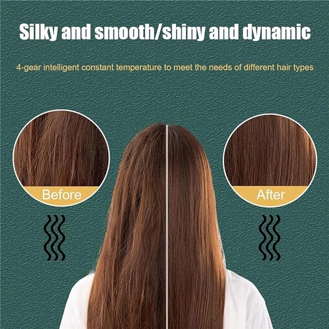 Electric Hair Straightening Brush Fast Ceramic Hot Comb