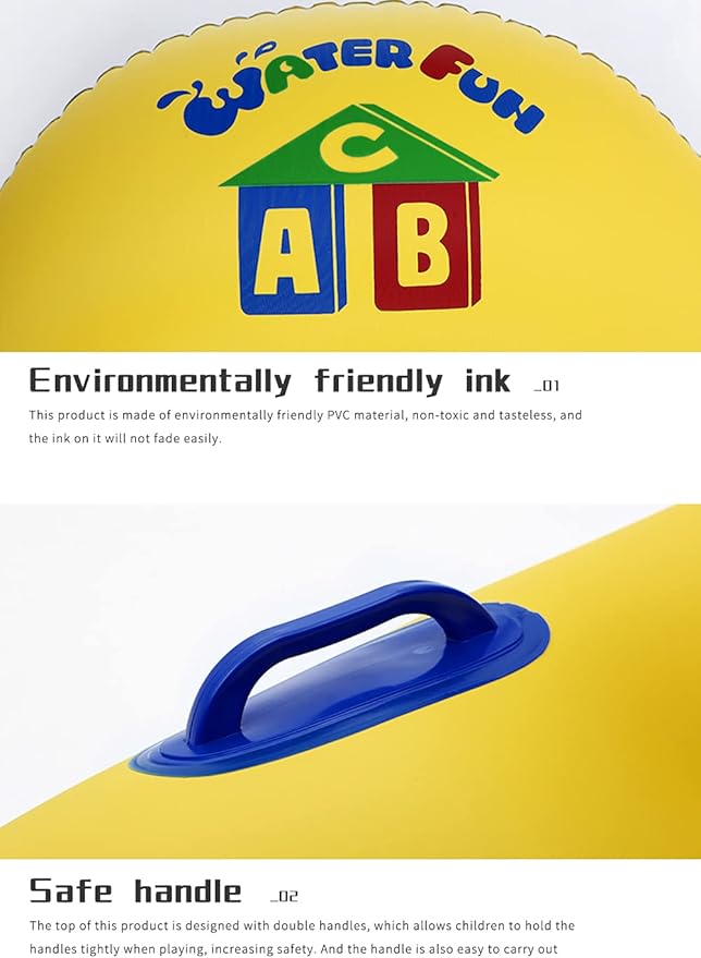 Inflatable Baby Pool Float Board with Safety Handles SADILUX