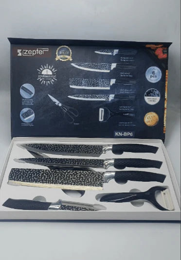 Premium Knife Set with Rotating Block