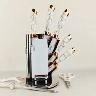 Premium Knife Set with Rotating Block