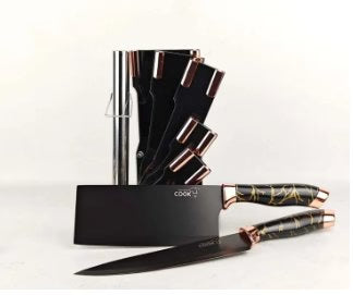 Premium Knife Set with Rotating Block