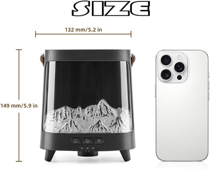 Volcano Flame Aroma LED Fireplace Oil Humidifier with Color Lights