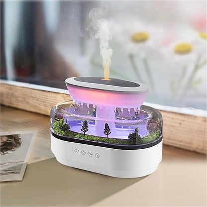 Essential Oil Diffuser with Raindrop Sound LED Light & Music