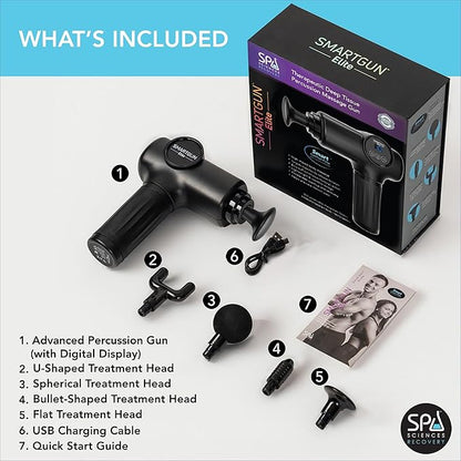 Smart Elite Massage Gun – Deep Tissue Muscle Massager with Digital Display