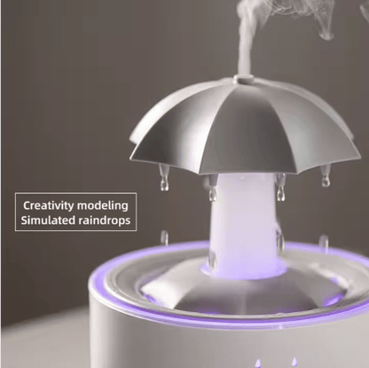 Umbrella Rain Humidifier Rotating Water Droplet Oil Diffuser